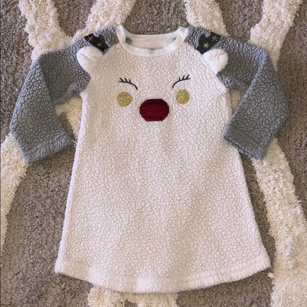 PL Sleep kids toddler Rudolph pajamas size 2 cozy